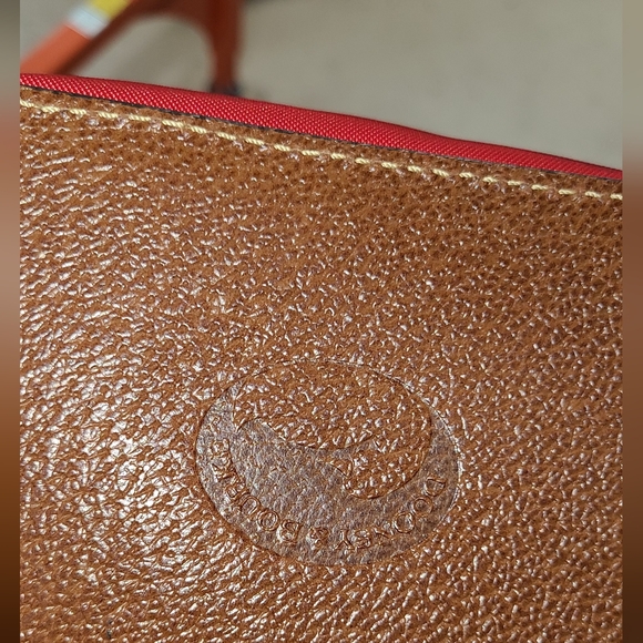 Dooney & Bourke Designer Red Saddle Bag Flap Crossbody Purse Handbag - Picture 9 of 10